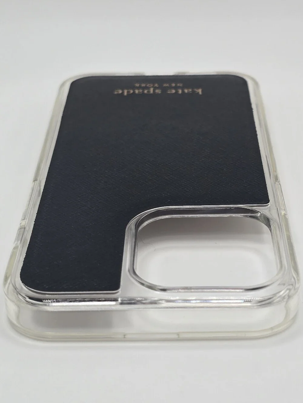 NWOT Kate Spade I'm All Ears Black Saffiano Leather Pro Max Case